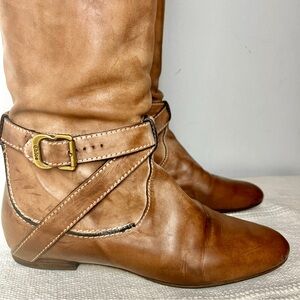 Chloé Brown Leather Knee-High Boots – Size 39.5 (Made in Italy)🇮🇹